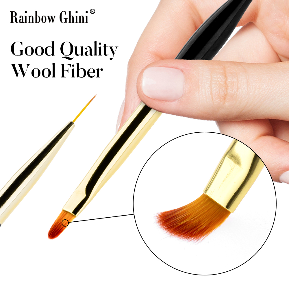 Nail Art Rainbow - Rainbow Ghini Juego de 3 Pinceles