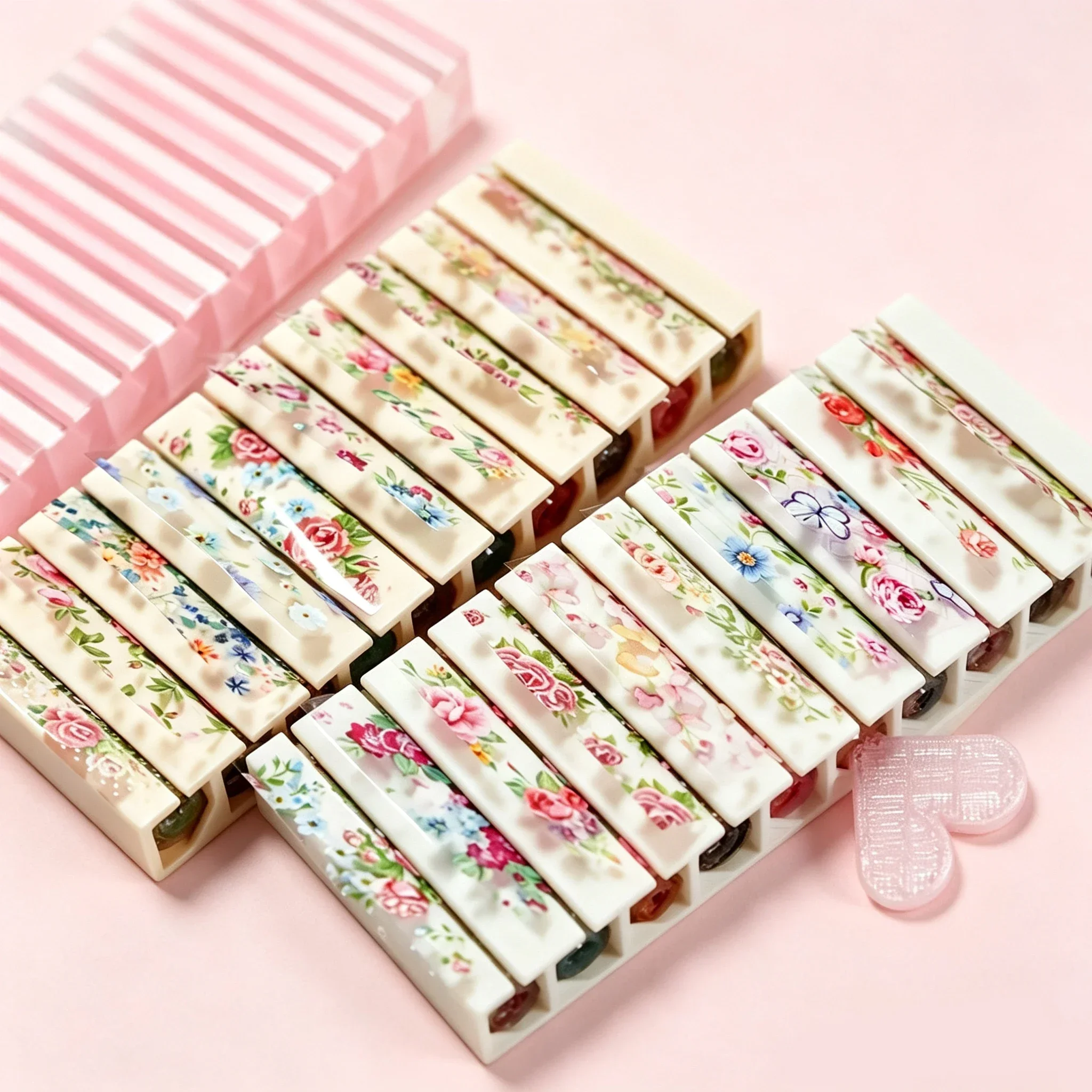 Nail Art Pinterest - Caja de Almacenamiento Portátil de 10