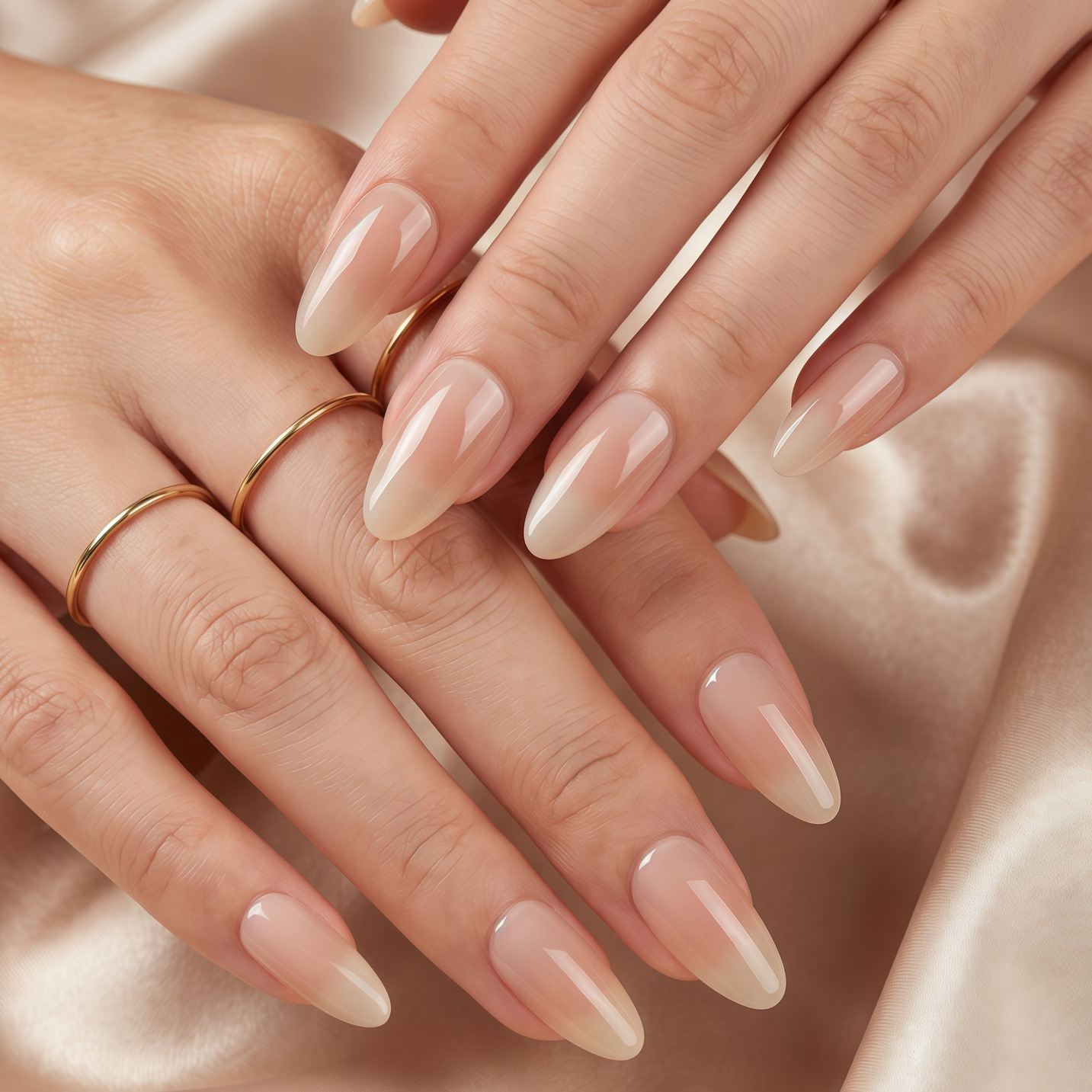 Nail Art Elegant - Uñas Postizas Color Nude Más Vendidas,
