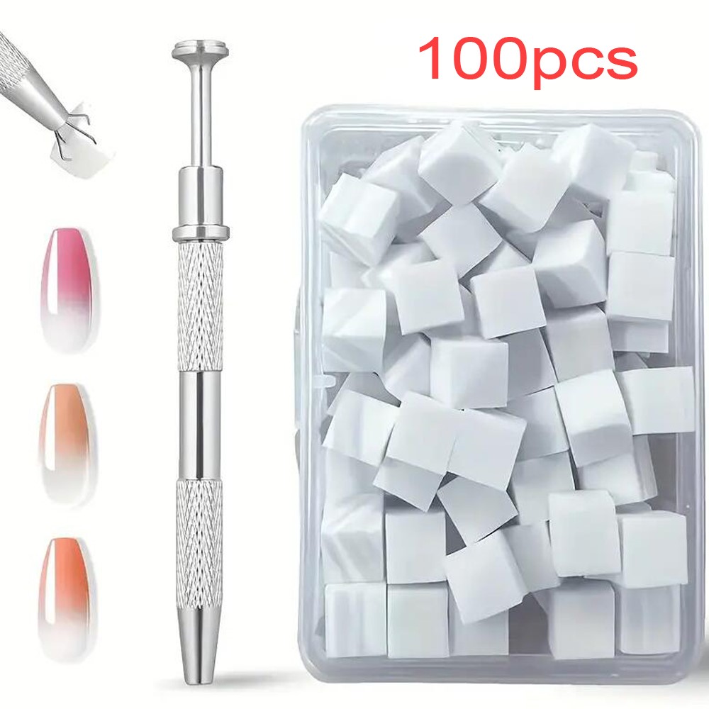 Nail Art Pinterest - Mini esponja blanca para uñas con