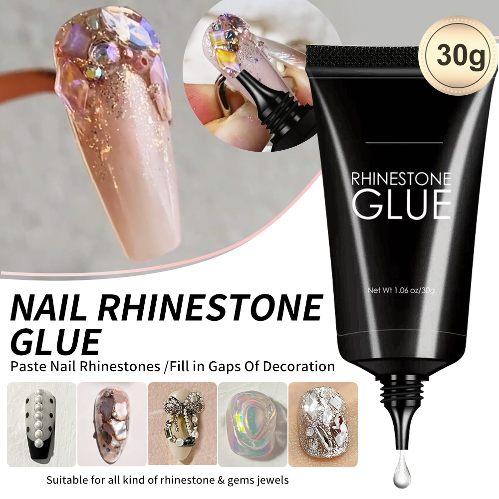 Rhinestone Nail Gem - Pegamento de diamantes de imitación para