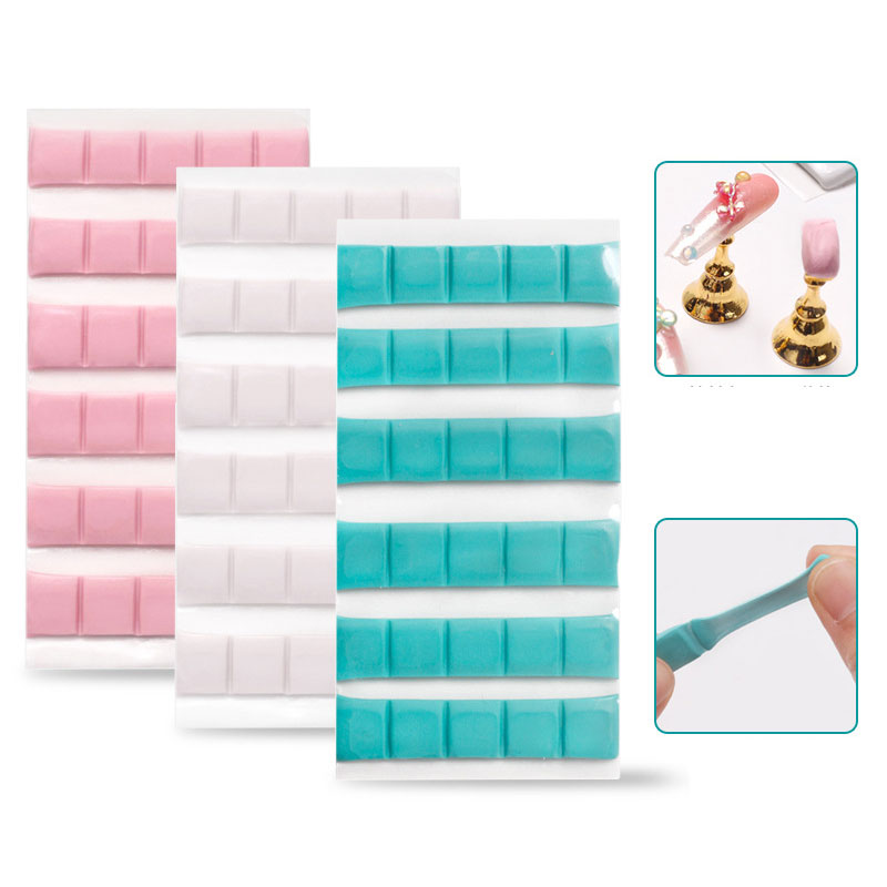 Nail Art Kaki - 1 paquete de pegamento adhesivo para