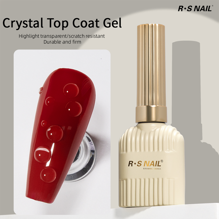 Gel Top Coat - RS NAIL-abrigo superior de cristal de