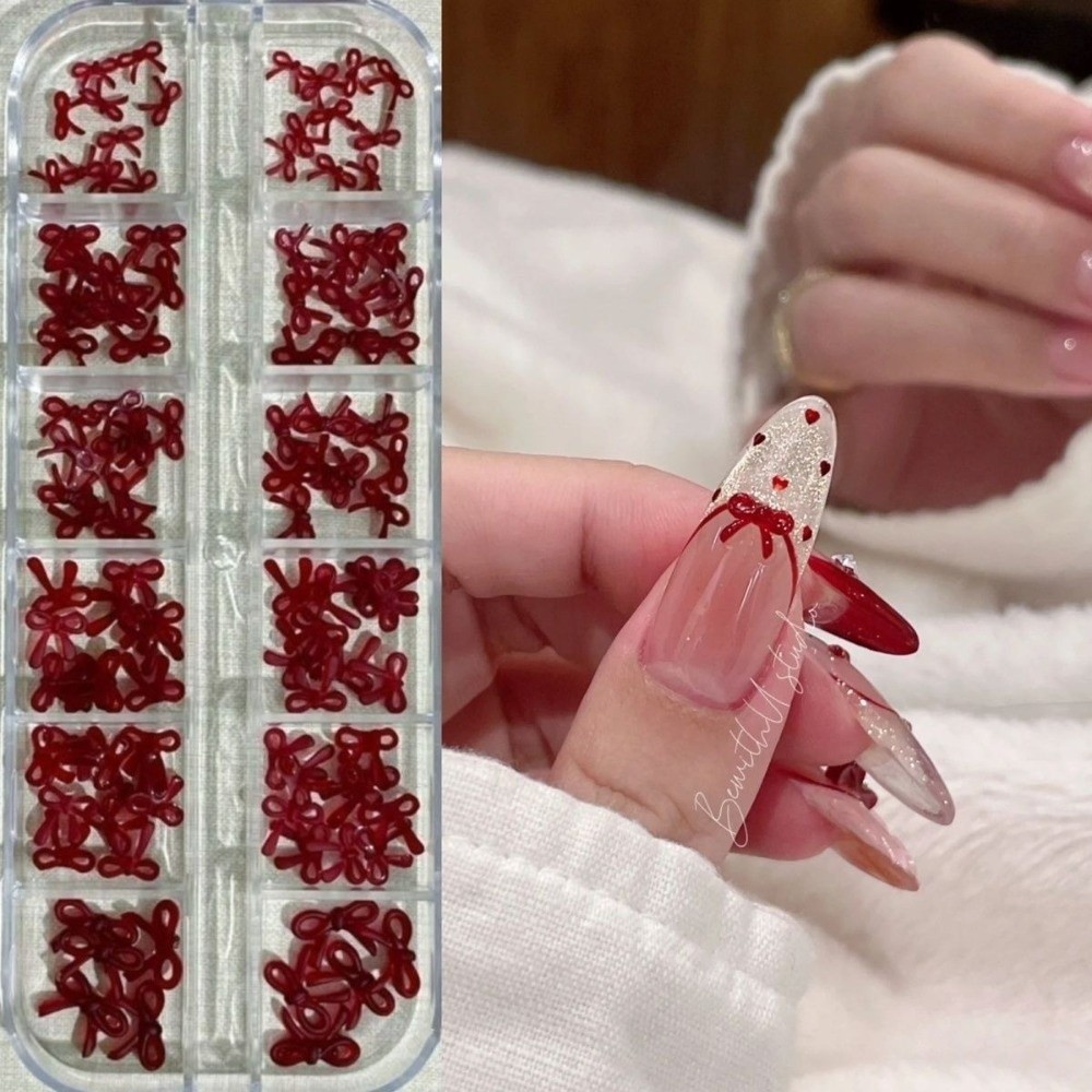 Nail Art Red Wine - Decoraciones de Uñas Color Vino Tinto,
