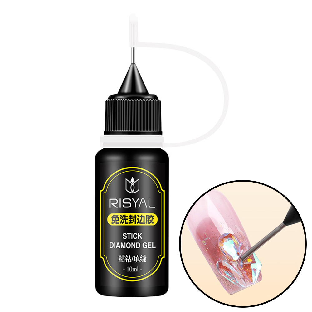Rhinestone Nail Gem - Pegamento para Piedras de Uñas, Gel