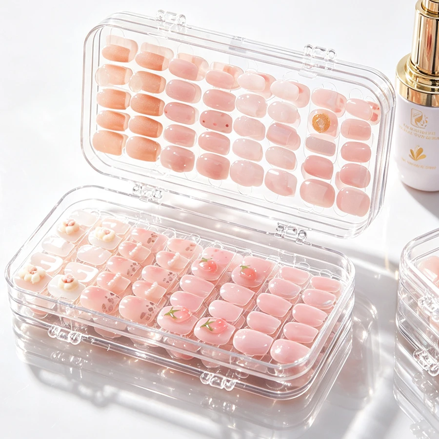 Nail Art Pinterest - Caja de Almacenamiento Transparente Plegable para