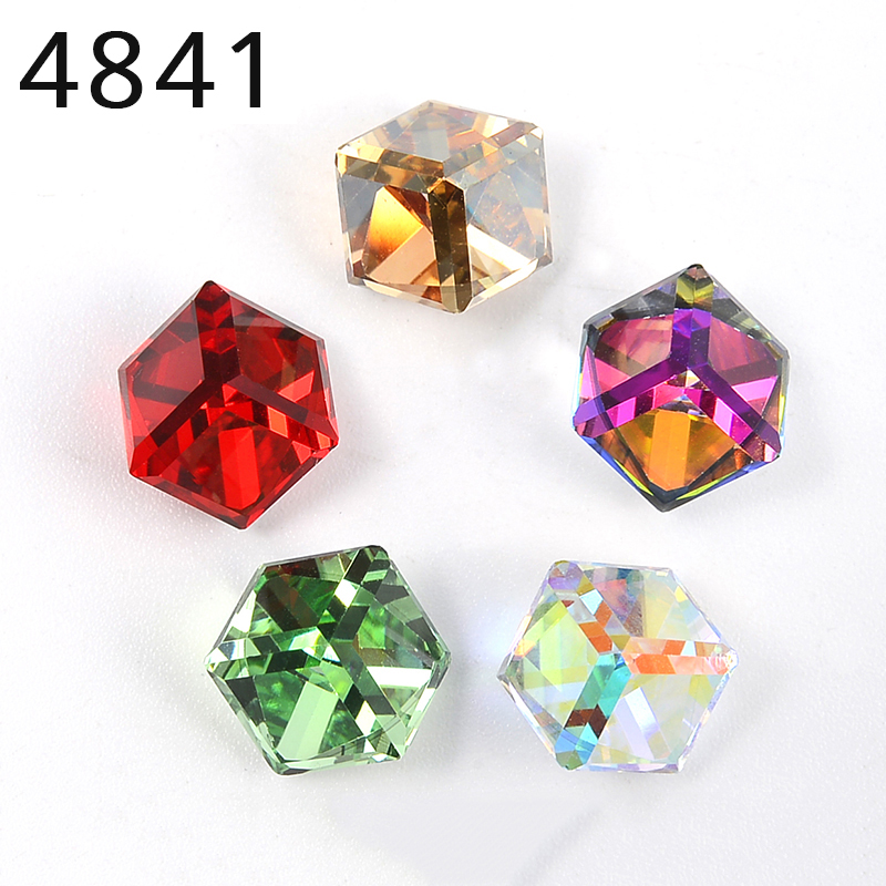 Rhinestone Nail Gem - (1 pieza) 4841 cubo de piedra