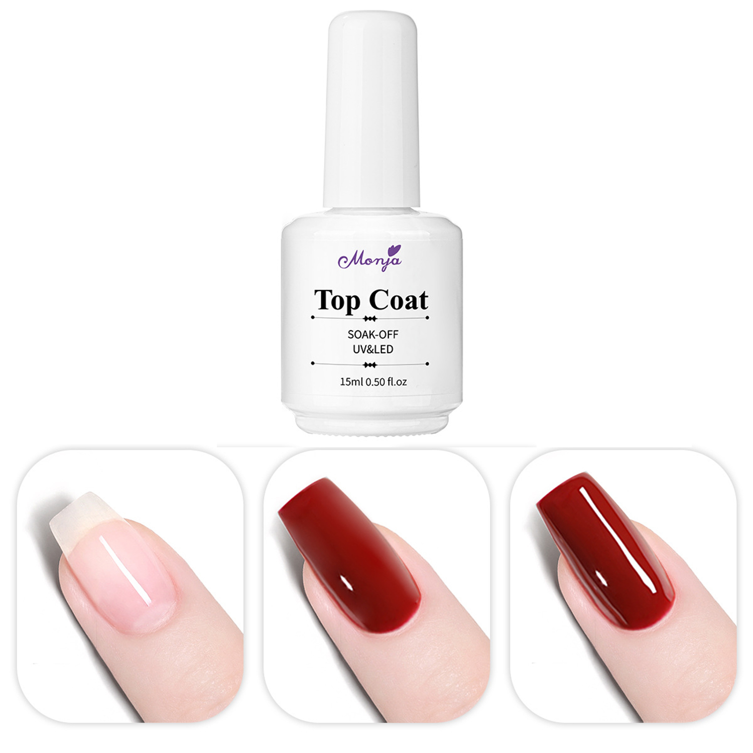 Capa superior de 15ml sin toal - Gel Top Coat reseña y precio