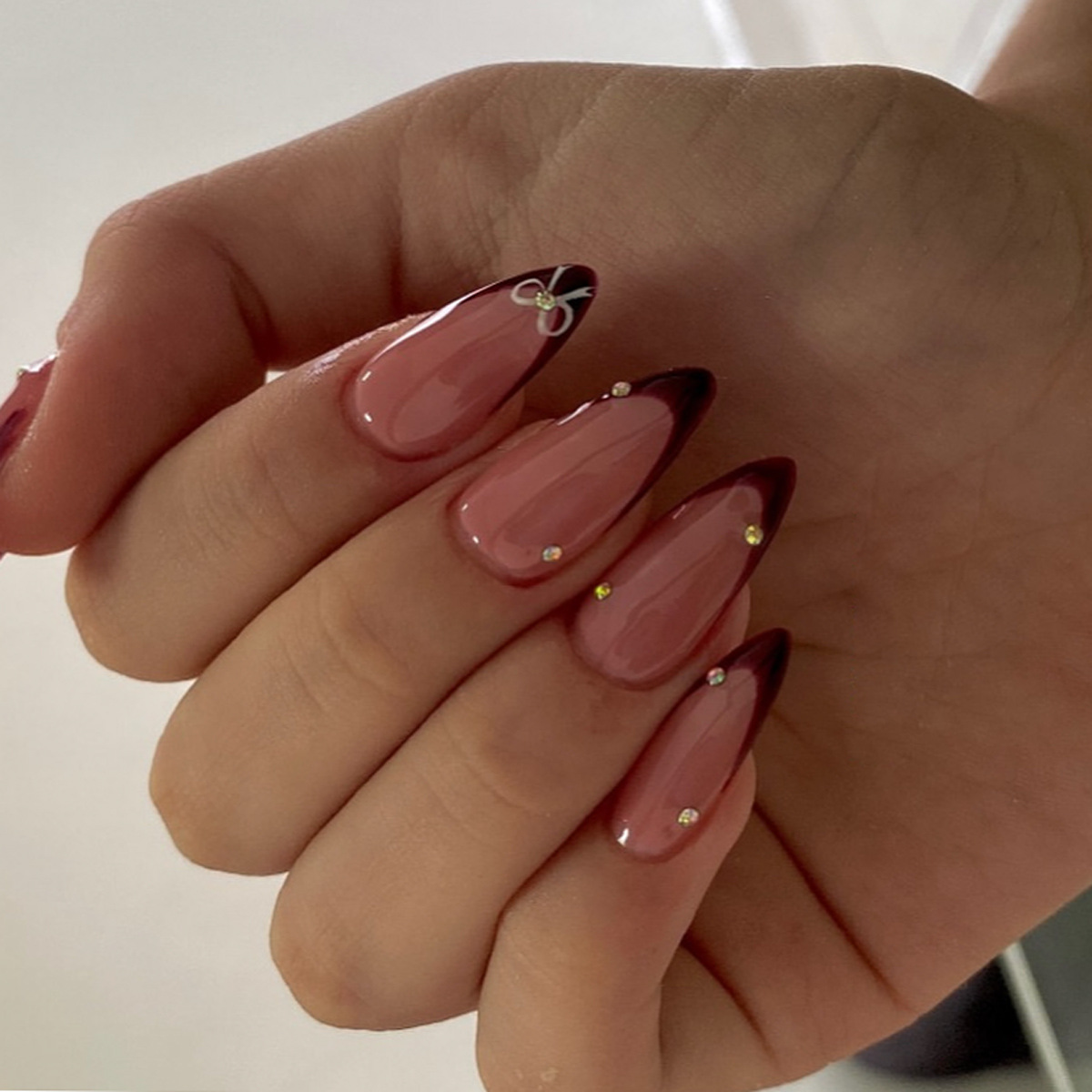 24 Uds. de Uñas Postizas Franc - Nail Art Red Wine reseña y precio