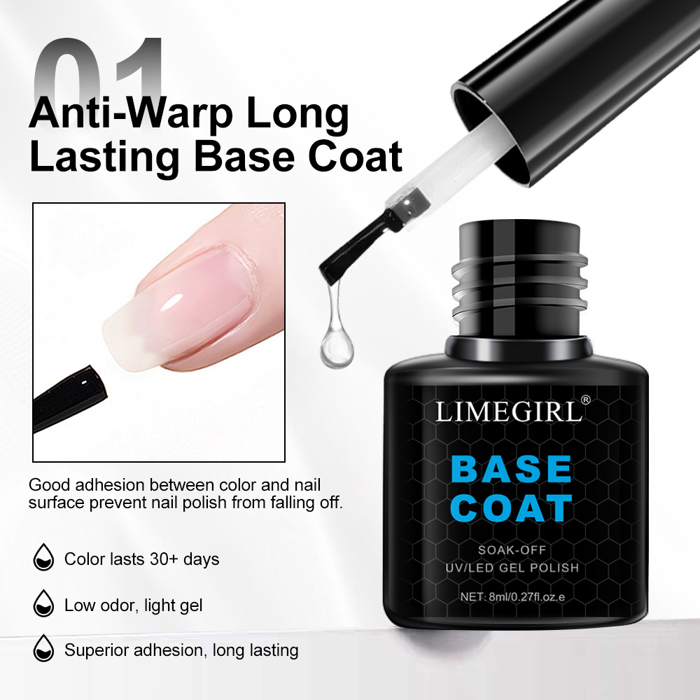 LIMEGIRL 8ml capa Base superio - Gel Top Coat reseña y precio
