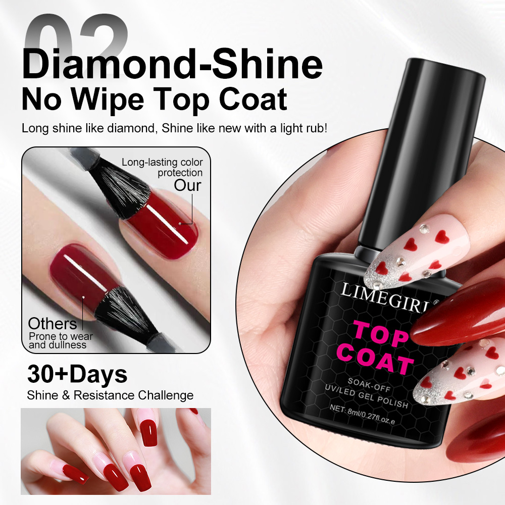 LIMEGIRL 8ml capa Base superio - Gel Top Coat reseña y precio