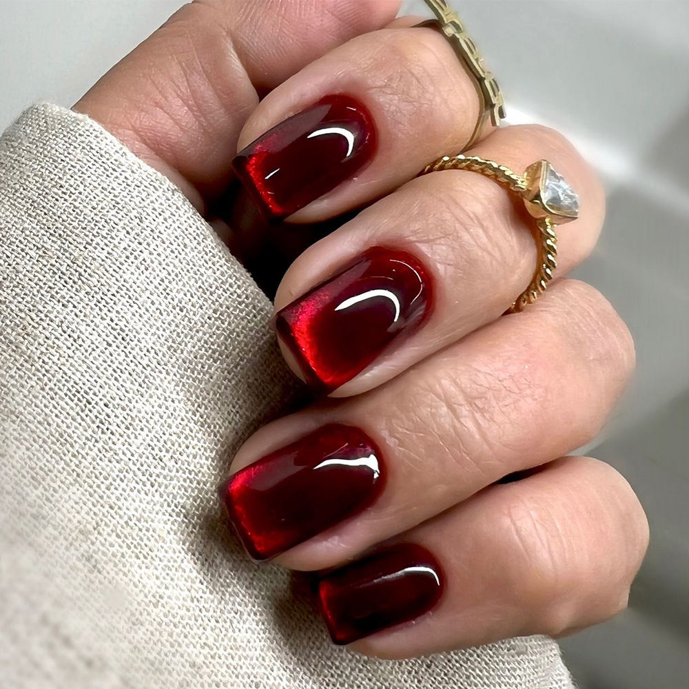 24 Uñas Postizas Color Vino Ti - Nail Art Red Wine reseña y precio