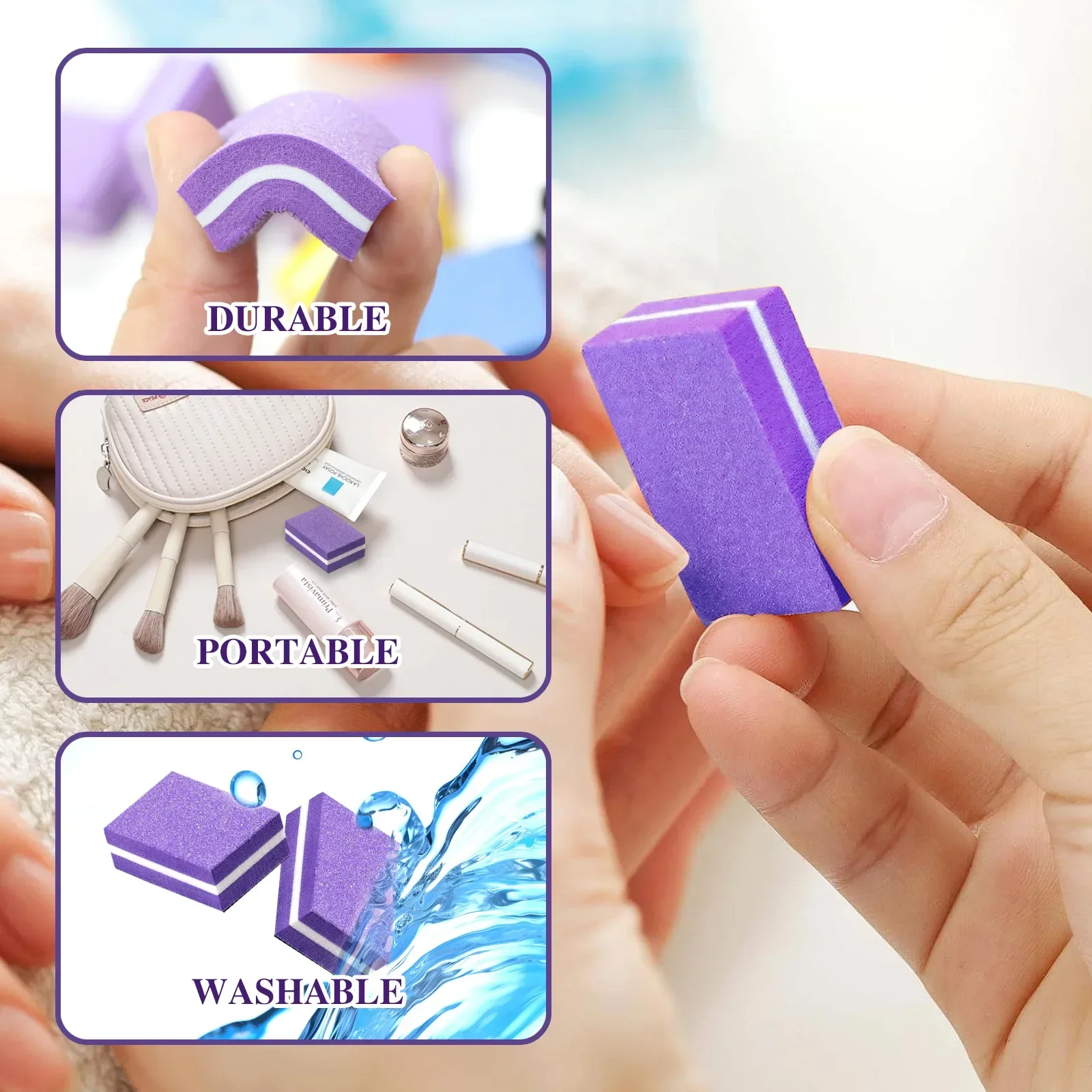 50/20/10 Mini bloques de lima  - Nail Art Pinterest reseña y precio