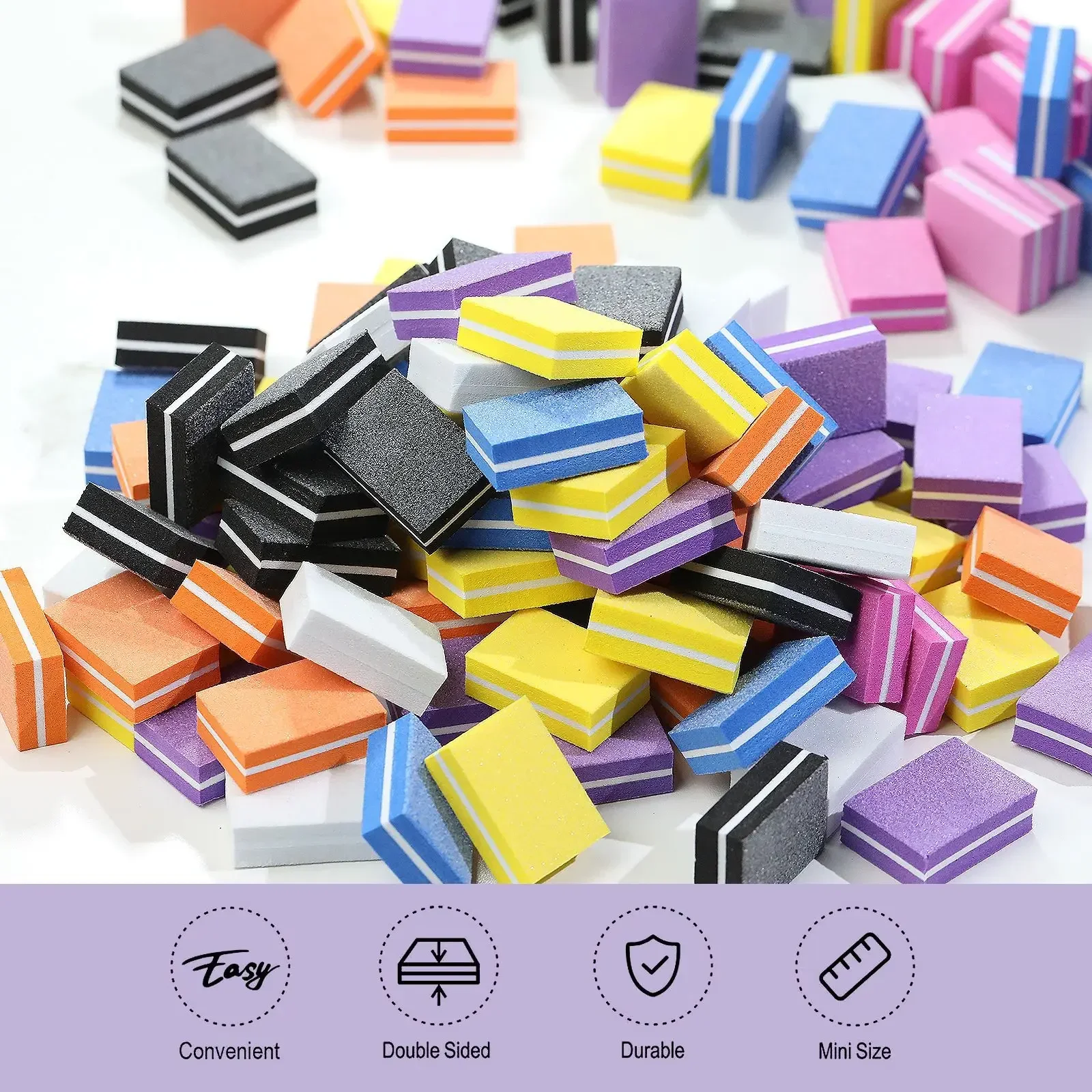 50/20/10 Mini bloques de lima  - Nail Art Pinterest reseña y precio