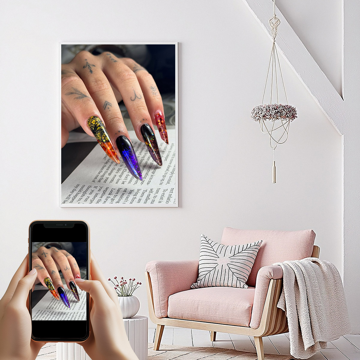 Foto personalizada 1 Uds lienz - Nail Art Foto reseña y precio