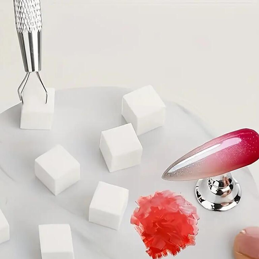 Mini esponja blanca para uñas  - Nail Art Pinterest reseña y precio