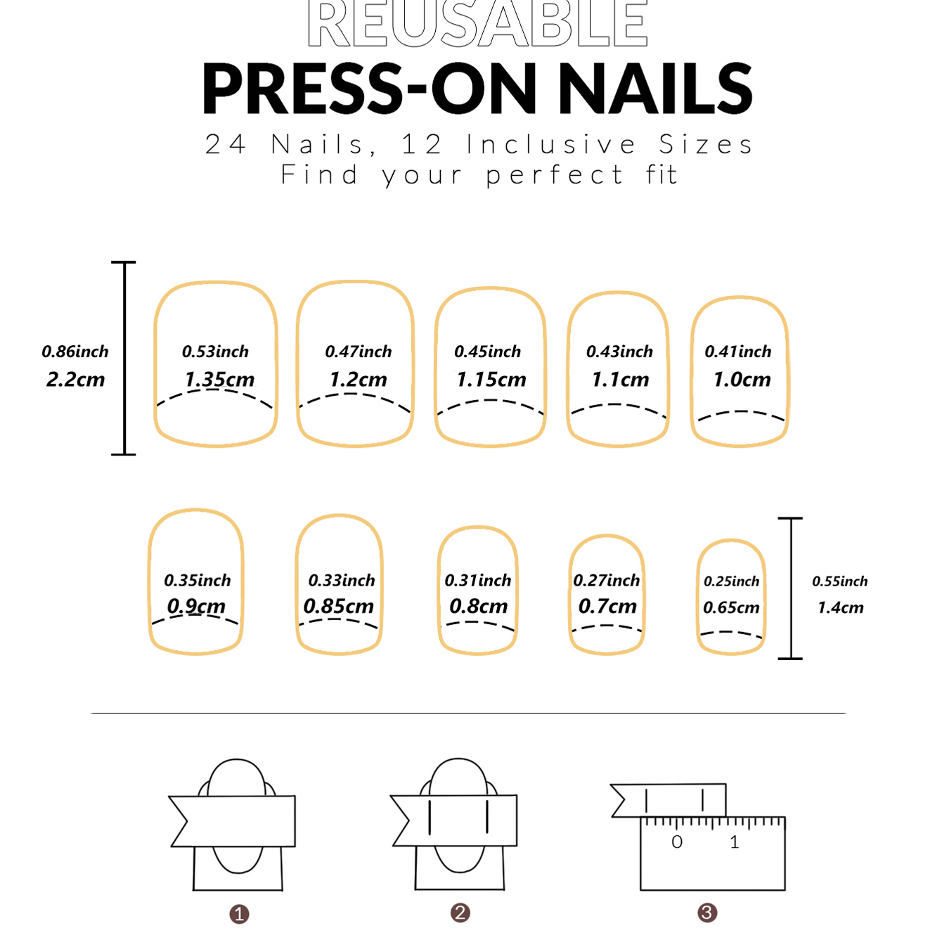 24 Uds. De uñas postizas cuadr - Nail Art Red Wine reseña y precio
