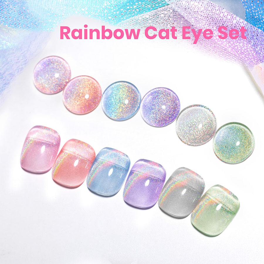 QAZIXU - Set de 1/6 Esmaltes d - Nail Art Rainbow reseña y precio