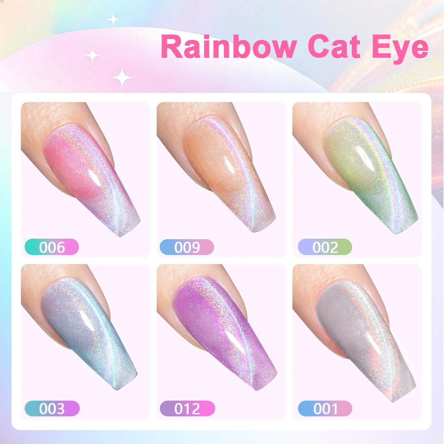 QAZIXU - Set de 1/6 Esmaltes d - Nail Art Rainbow reseña y precio
