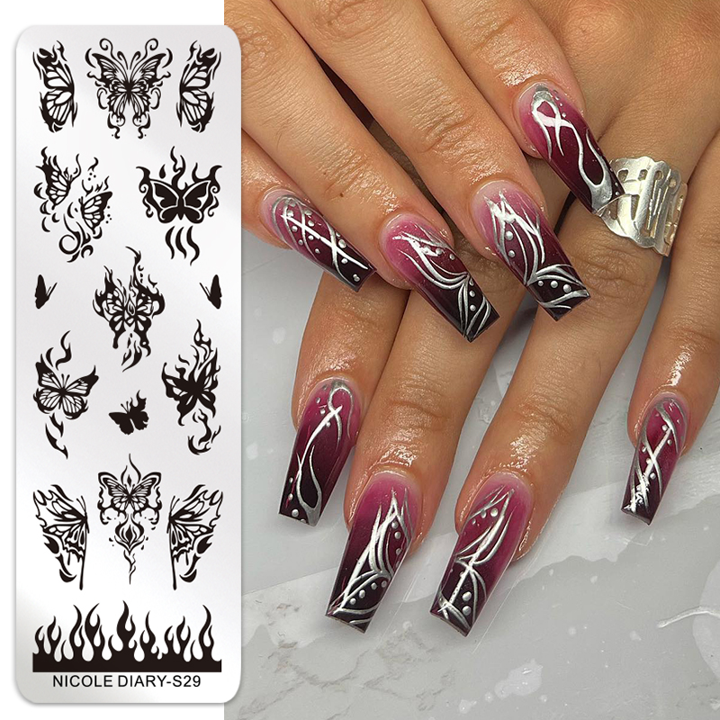 NICOLE DIARY mariposa Nail Art - Nail Art Foto reseña y precio