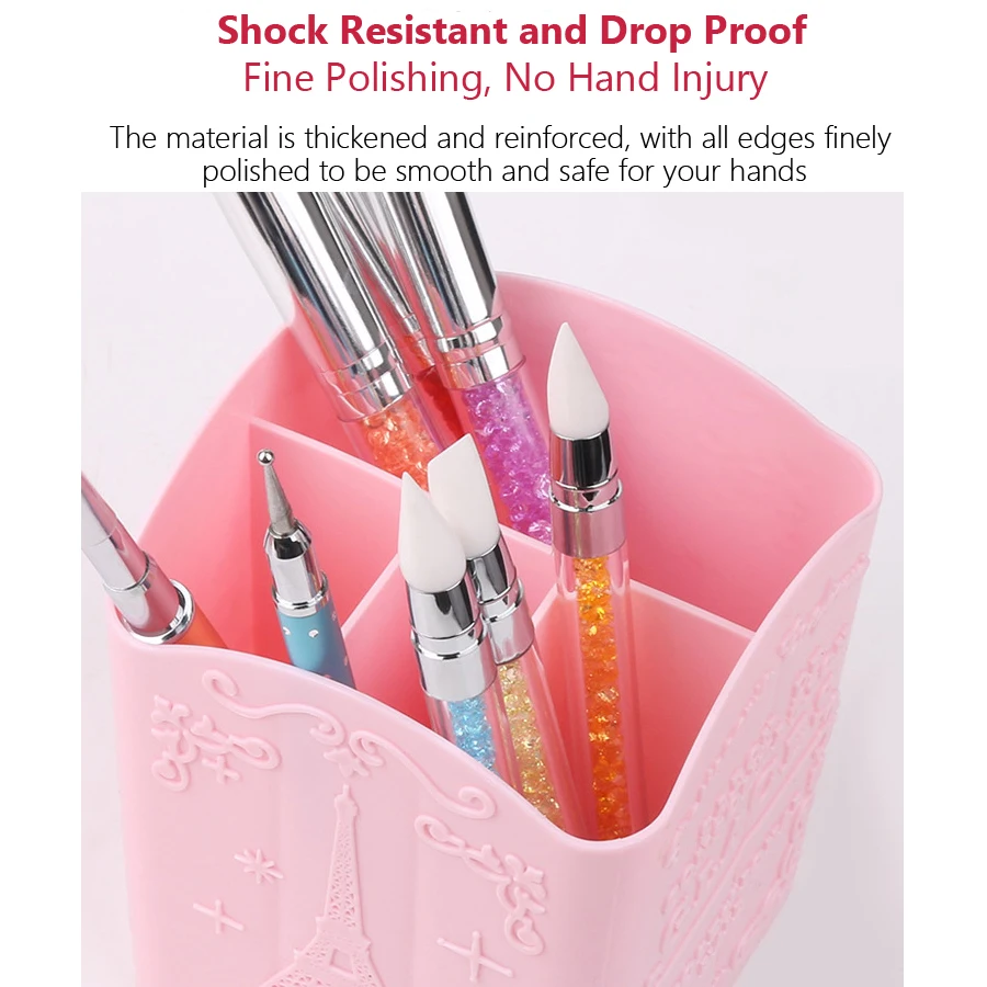 Soporte para brochas de uñas c - Nail Art Kaki reseña y precio