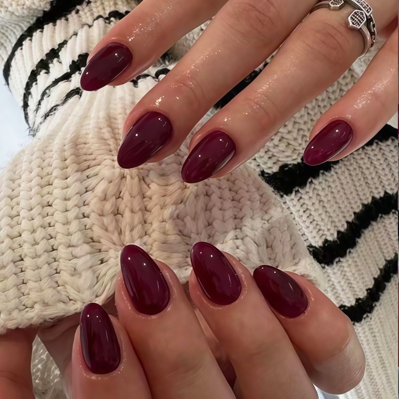 Uñas postizas de color rojo vi - Nail Art Red Wine reseña y precio