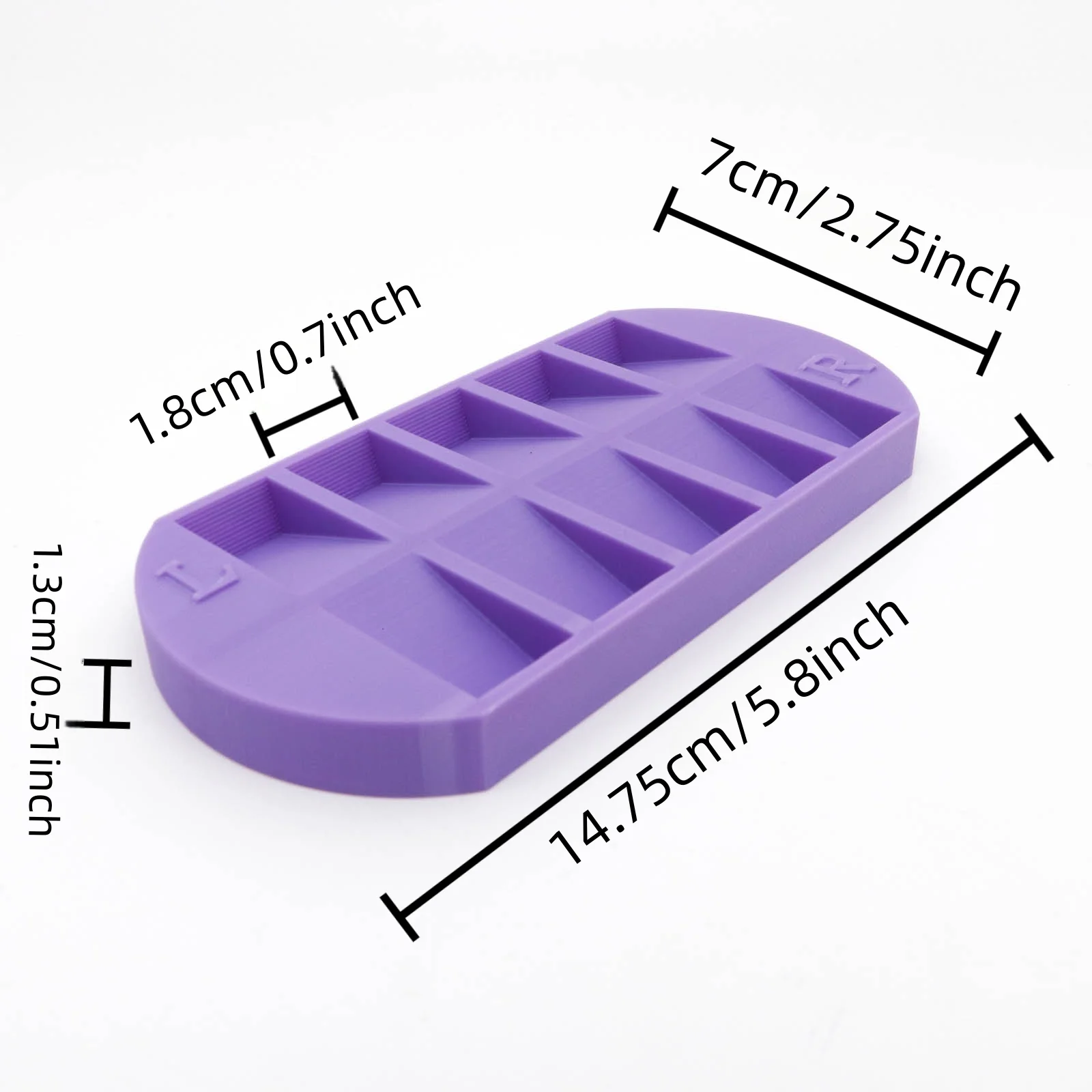 Bandeja organizadora de puntas - Nail Art Kaki reseña y precio