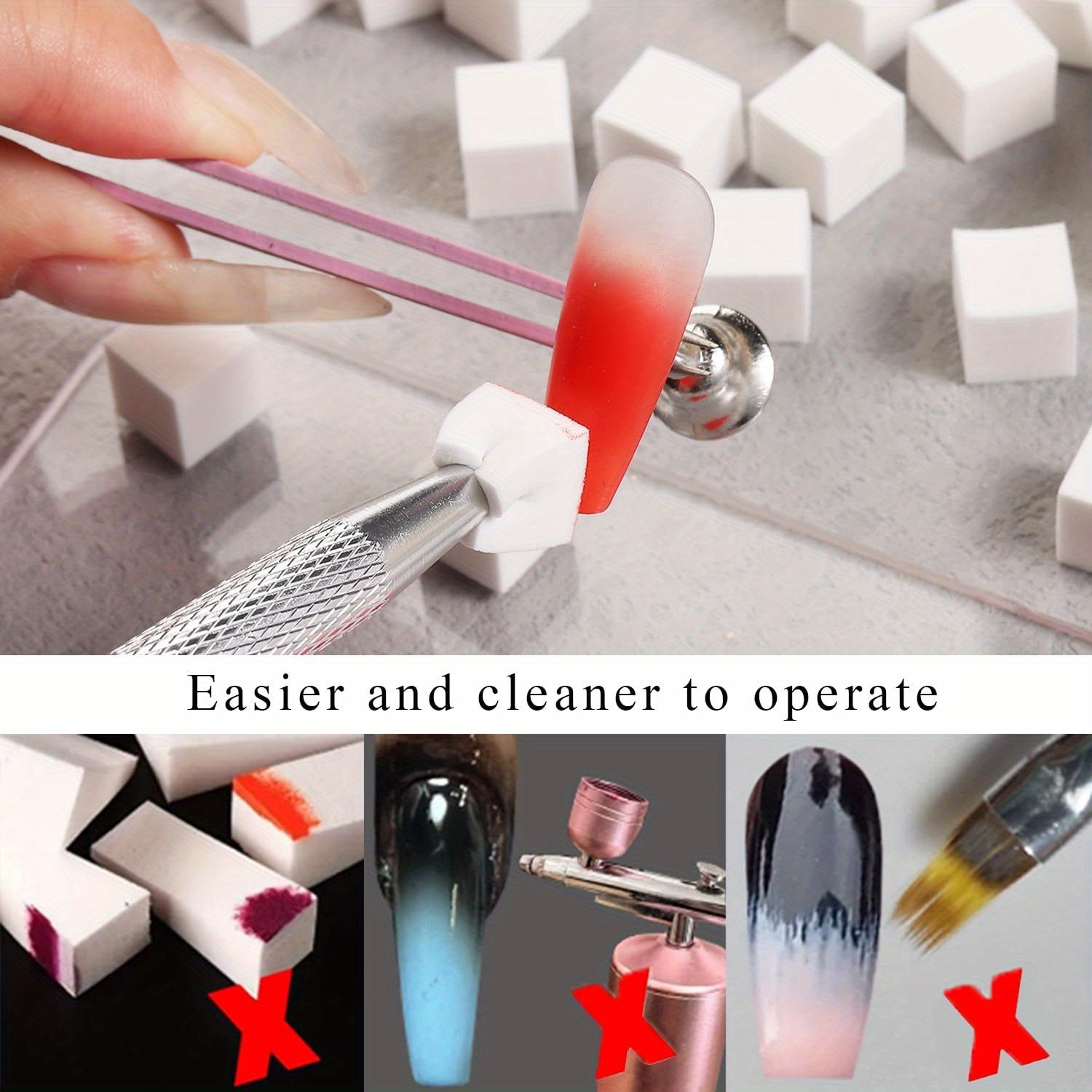 Juego de esponjas cuadradas pa - Nail Art Pinterest reseña y precio