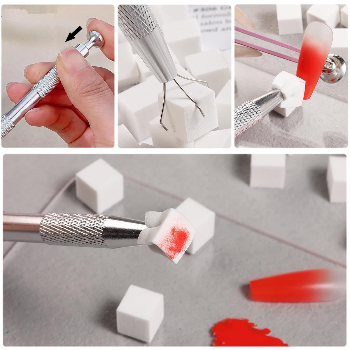 Juego de esponjas cuadradas pa - Nail Art Pinterest reseña y precio