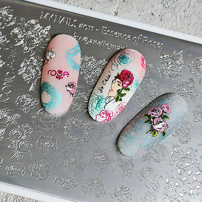 XMQ NAIL ART PLATAS DE STAMPIN - Nail Art Foto reseña y precio