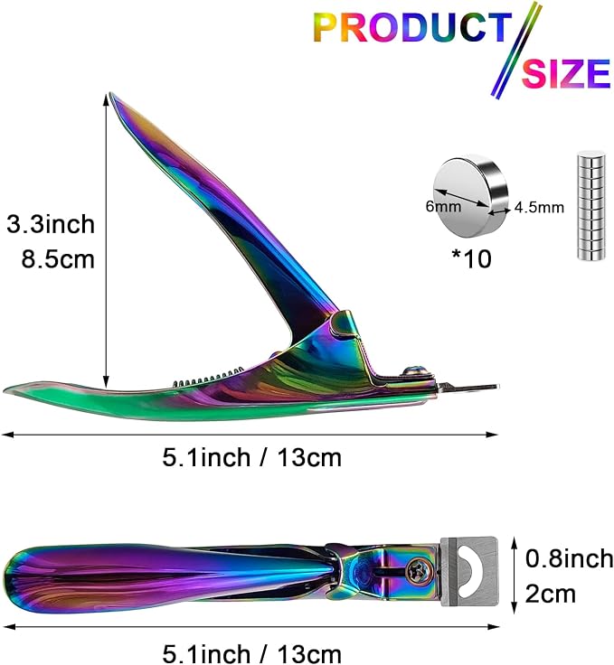 Cortauñas de acrílico con imán - Nail Art Rainbow reseña y precio