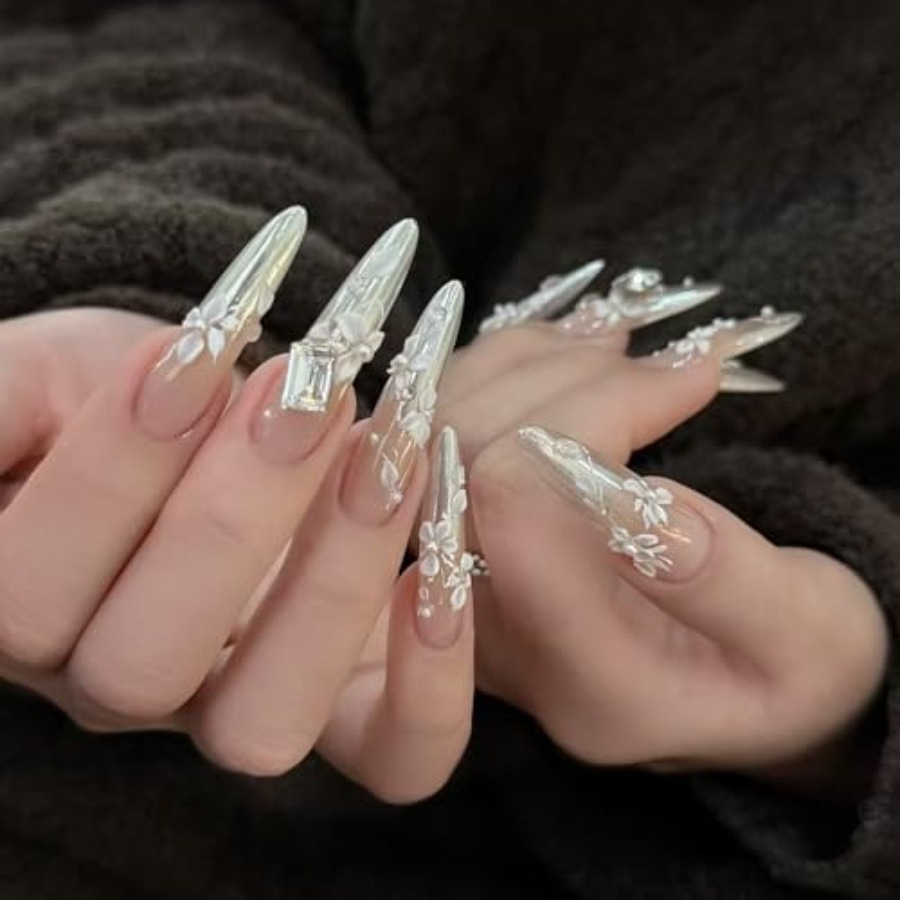 Molde de Uñas 3D con Flores, M - Nail Art Elegant reseña y precio