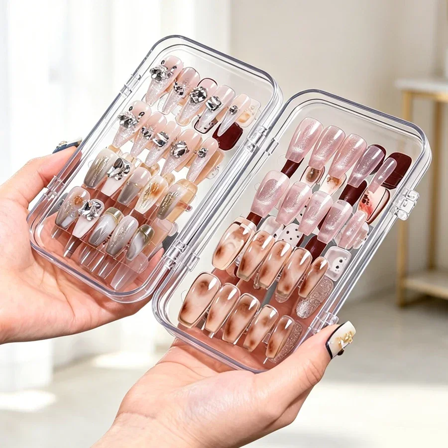 Caja de Almacenamiento Transpa - Nail Art Pinterest reseña y precio