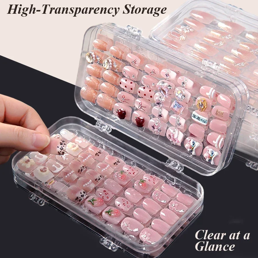 Caja de Almacenamiento Transpa - Nail Art Pinterest reseña y precio