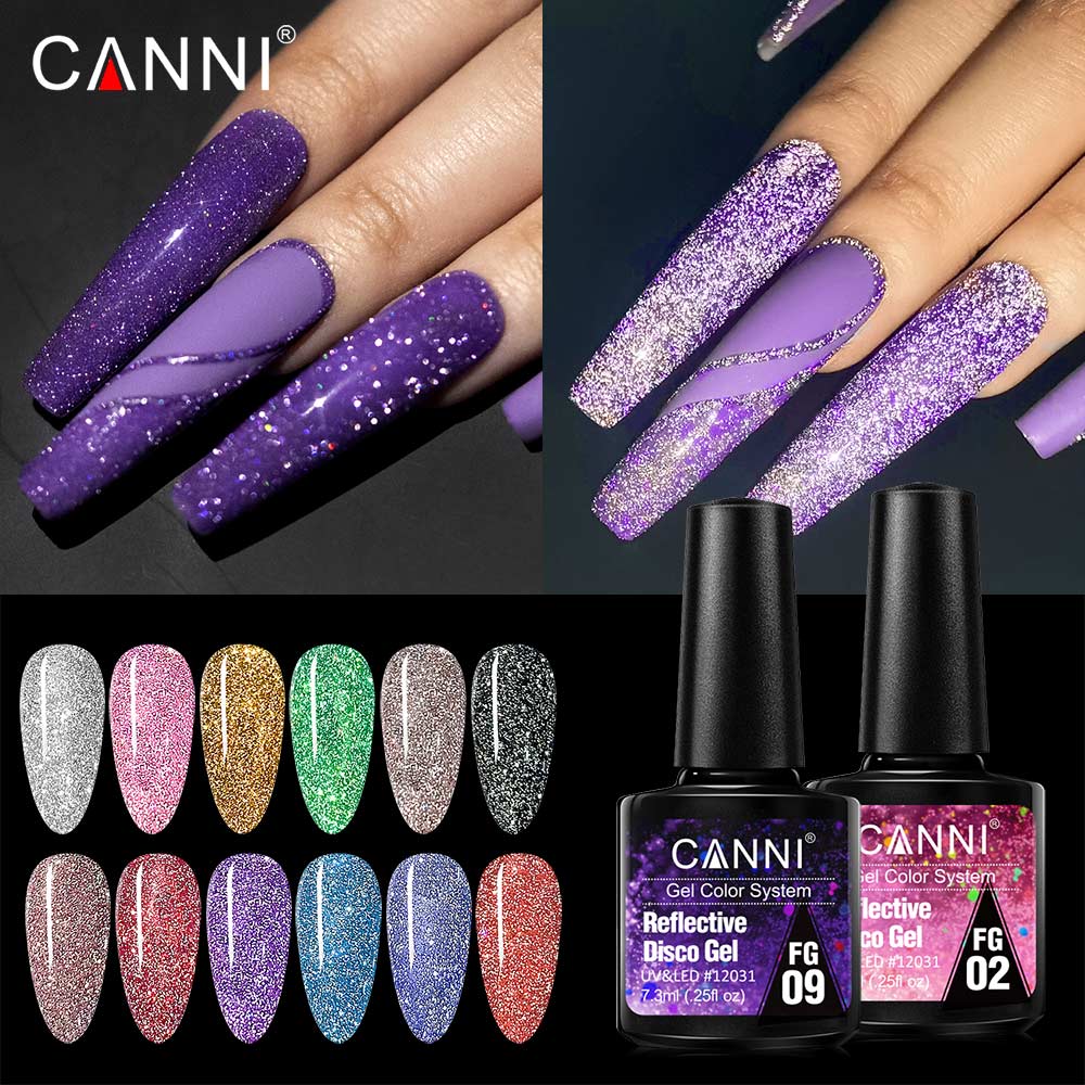 Canni Gel reflectante efecto b - Nail Art Rainbow reseña y precio