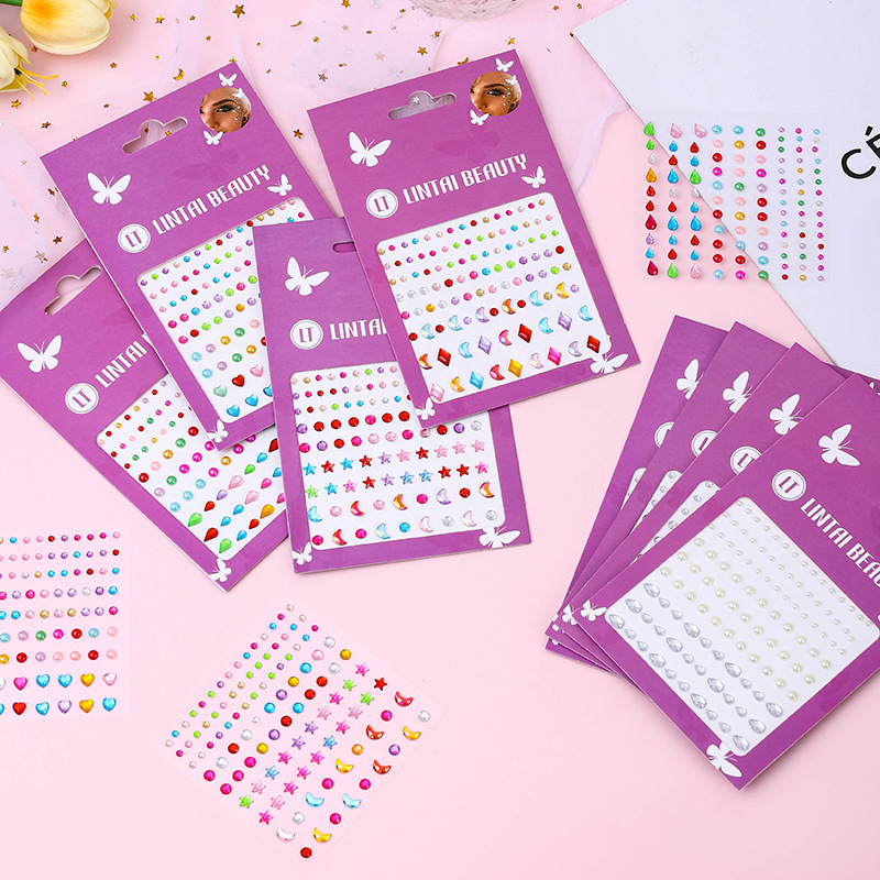 Pegatinas de Gemas Faciales Au - Rhinestone Nail Gem reseña y precio