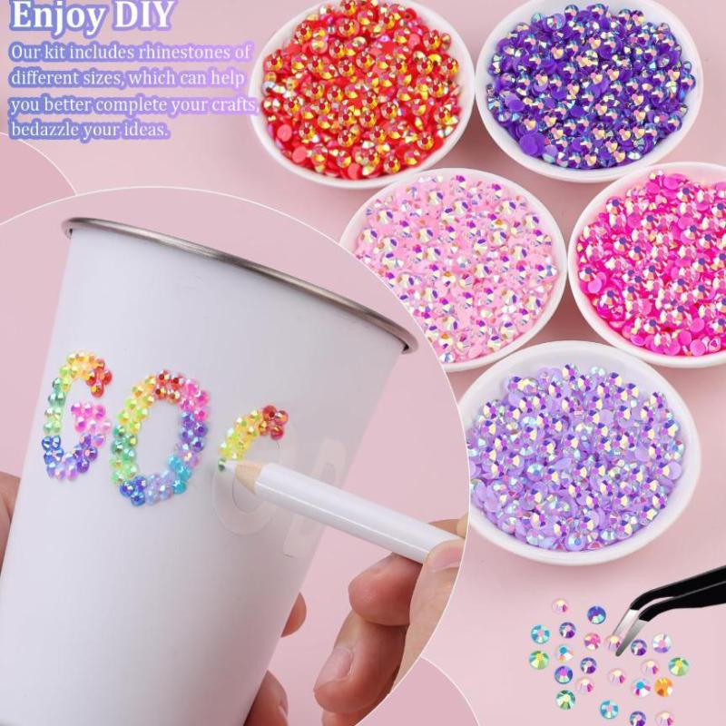 Kit de 15 colores de diamantes - Rhinestone Nail Gem reseña y precio