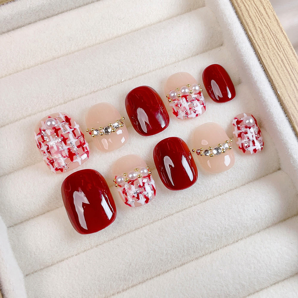 Kit de 10 Uñas Postizas Cortas - Nail Art Elegant reseña y precio