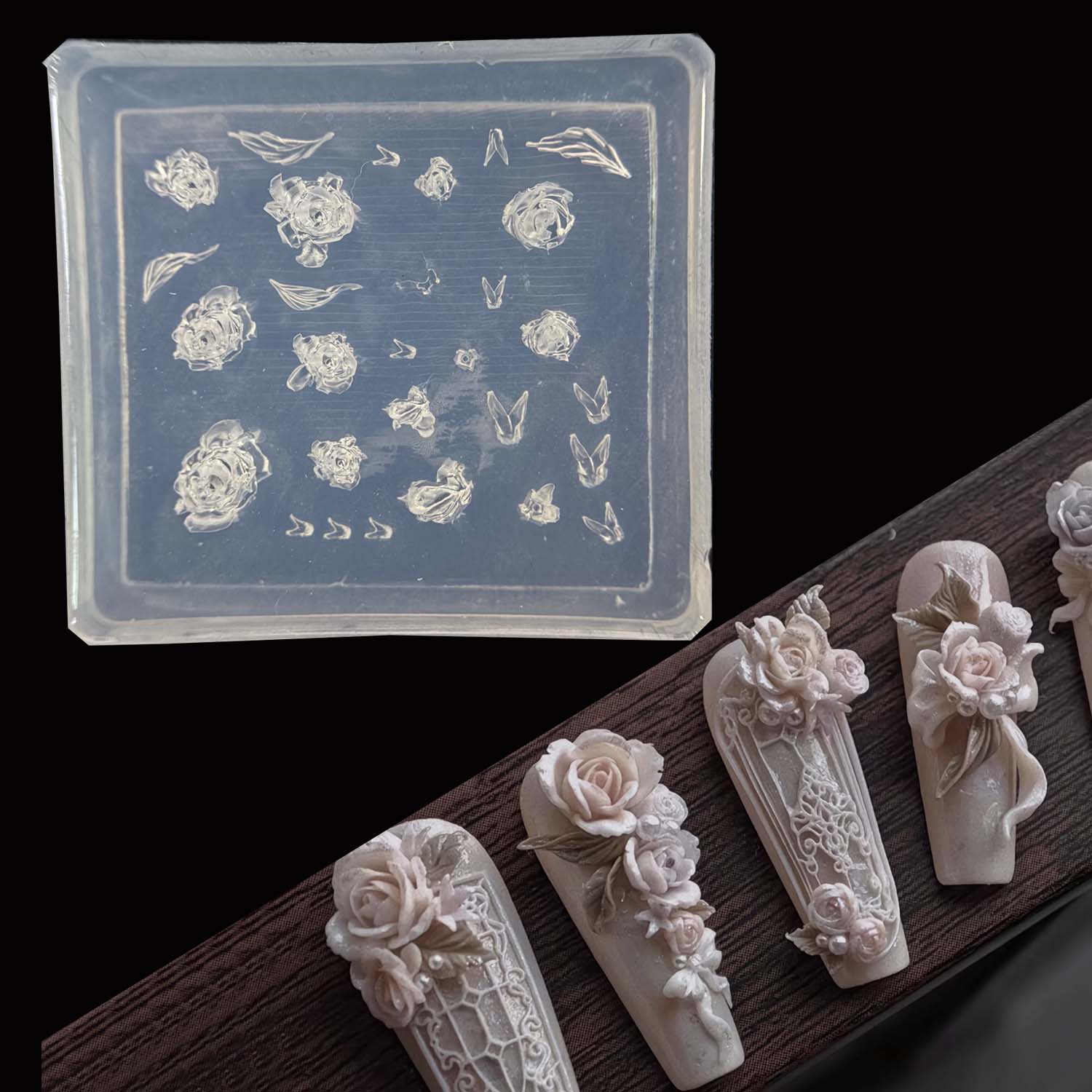 Moldes de Silicona Elegantes c - Nail Art Elegant reseña y precio