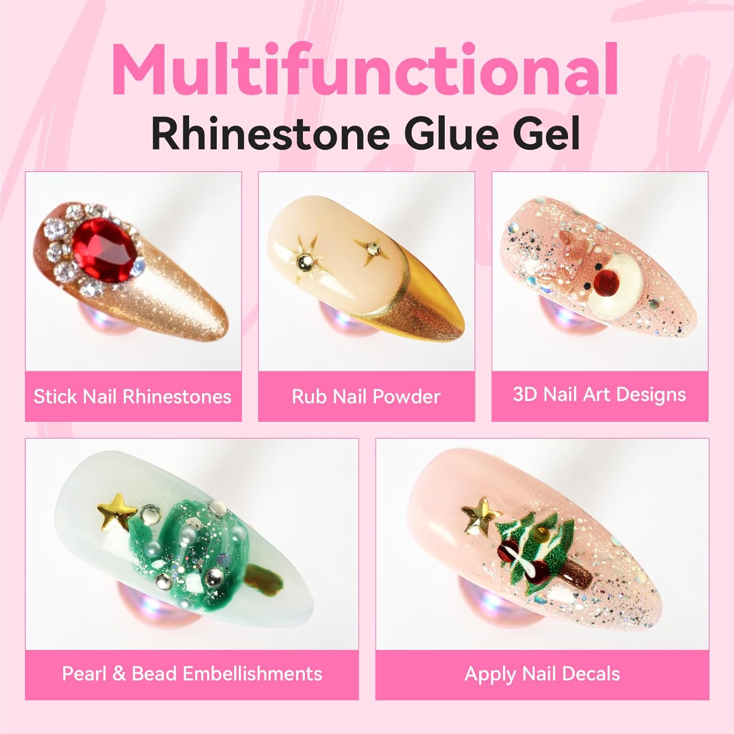 Pegamento para uñas Makartt, 4 - Rhinestone Nail Gem reseña y precio