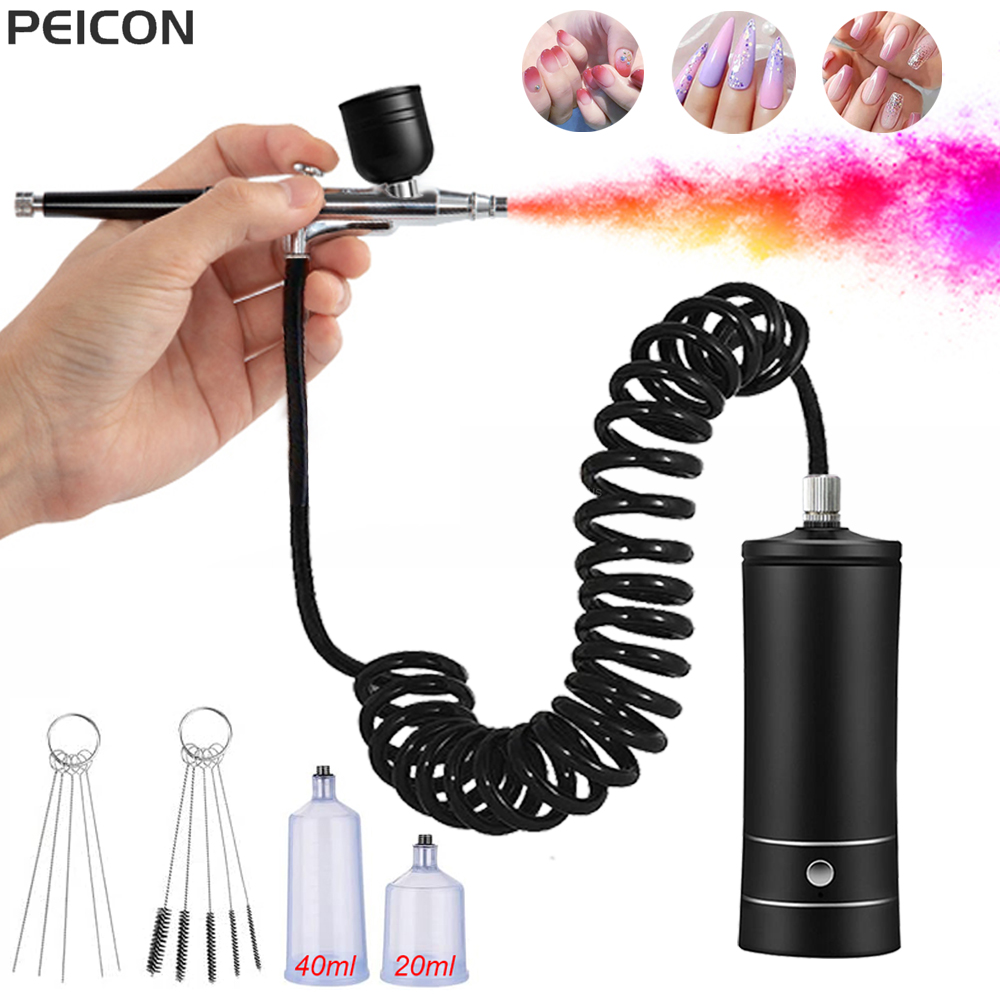 Aerógrafo para uñas con compre - Nail Art Kaki reseña y precio